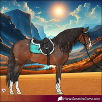 Horse Color:Bay Appaloosa Rabicano 