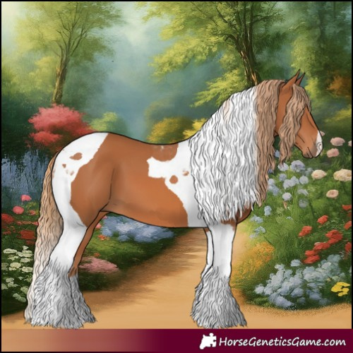 Horse Color:Chestnut Tobiano