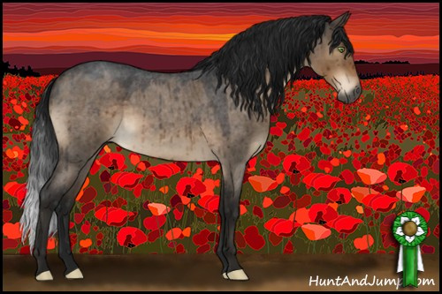 Horse Color:Gray Brown Roan Dun Mushroom Sabino Brindle 