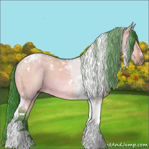 Horse Color:Watercolor Bay Dun Tobiano 