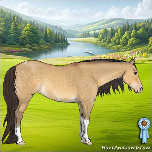 Horse Color:Sable Cream Champagne Dun Tobiano 