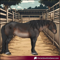Horse Color:Brown Mushroom 