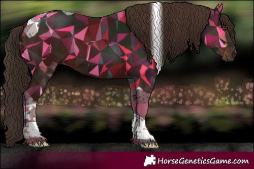 Horse Color:Liver Chestnut Tobiano 