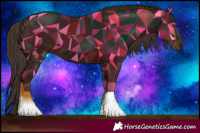 Horse Color:Liver Chestnut Tobiano 