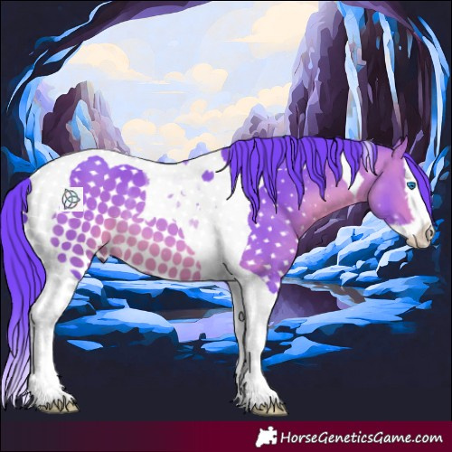 Horse Color:Watercolor Bay Splash Tobiano 
