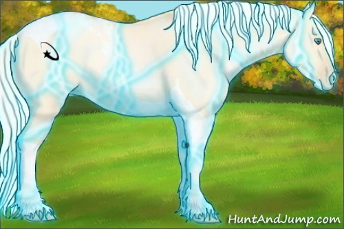 Horse Color:Thunderstruck Silver Smoky Grullo Pearl Tobiano Rabicano 