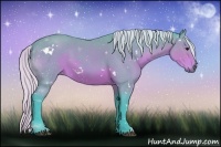 Horse Color:Watercolor White Spotted Silver Brown