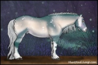 Horse Color:Watercolor White Spotted Silver Brown Chinchilla Onyx Sabino