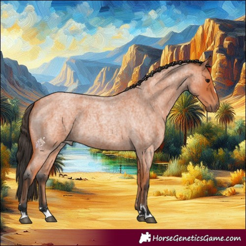 Horse Color:Bay Roan 