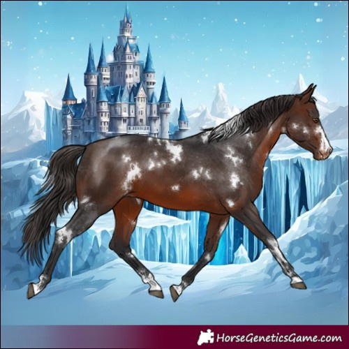 Horse Color:White Spotted Brown Appaloosa 