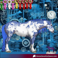 Horse Color:Watercolor Black Ice Frame 