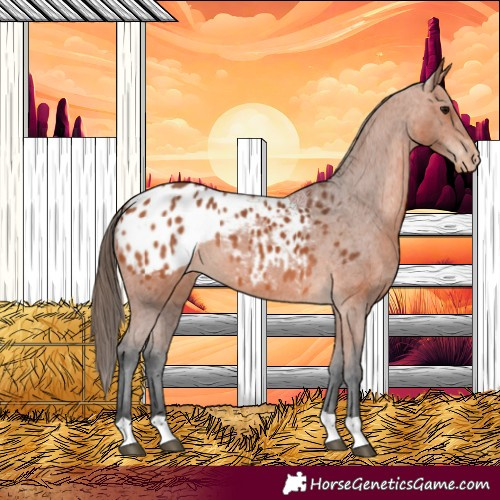 Horse Color:Bay Appaloosa 