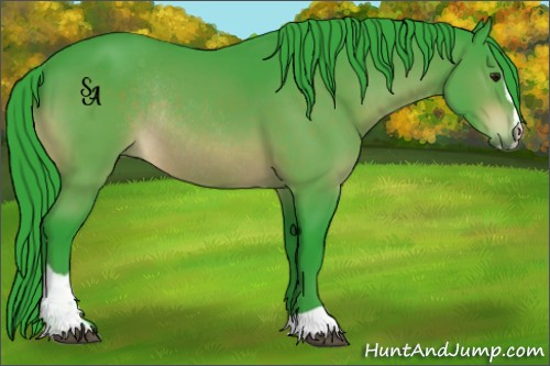 Horse Color:Watercolor Brown Sabino Rabicano 