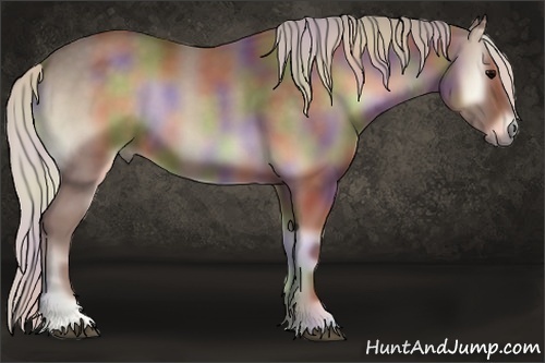 Horse Color:Nacre Silver Blue Onyx 