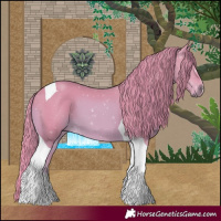Horse Color:Watercolor Chestnut Tobiano 