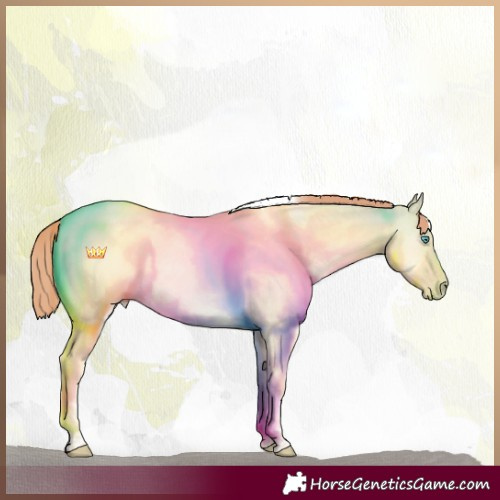 Horse Color:Sable Cream Champagne Pearl Dun Sabino Tobiano 
