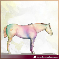 Horse Color:Sable Cream Champagne Pearl Dun Sabino Tobiano