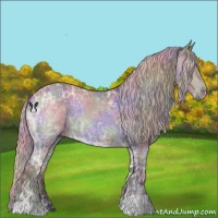 Horse Color:Nacre Chocolate Silver Bay Chinchilla Ice Sabino 