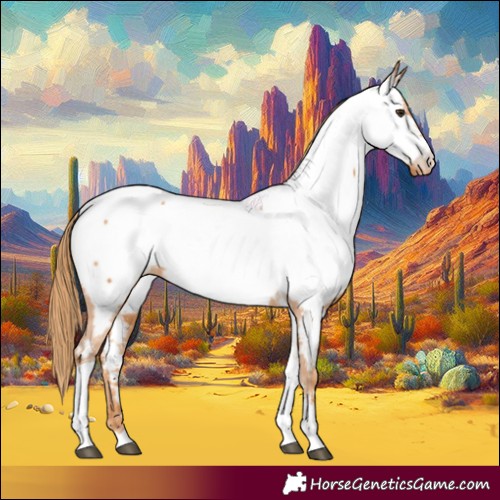 Horse Color:Chestnut Tobiano Near Fewspot