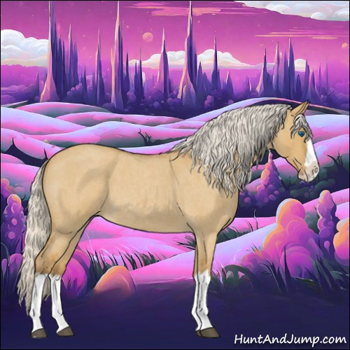 Horse Color:Silver Buckskin Roan Dun Splash 