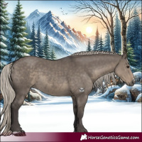 Horse Color:Silver Smoky Grullo 