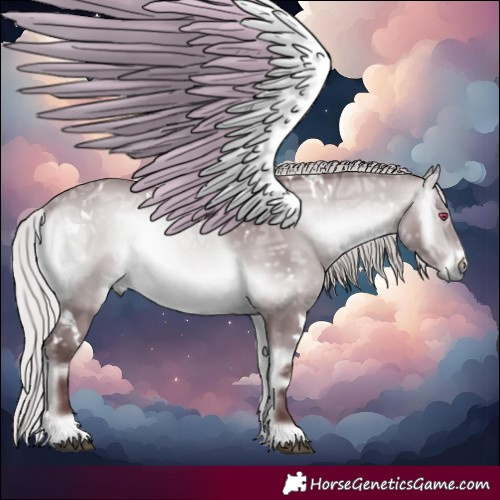 Horse Color:White Spotted Chocolate Silver Bay Chinchilla Ice Onyx 