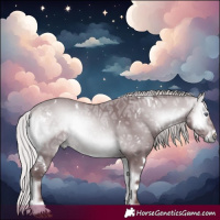 Horse Color:White Spotted Chocolate Silver Bay Chinchilla Ice Onyx 