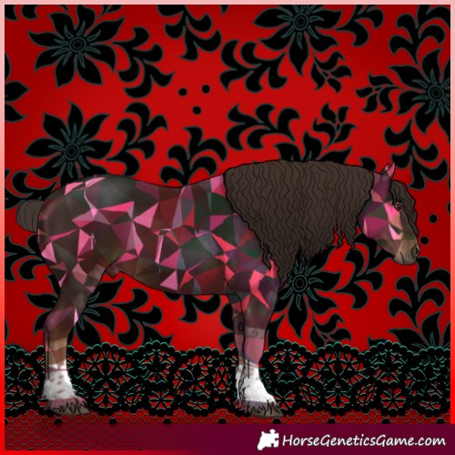 Horse Color:Liver Chestnut Tobiano 