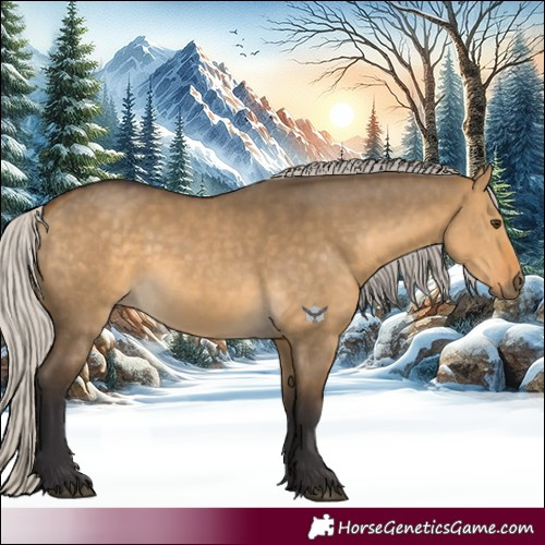 Horse Color:Silver Buckskin Dun 