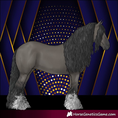 Horse Color:Grullo Sabino Rabicano 