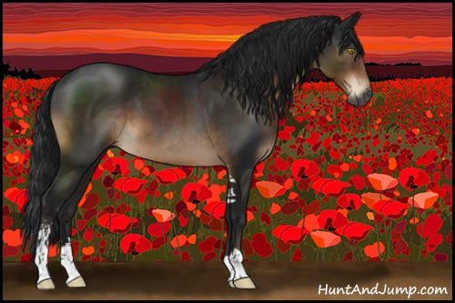 Horse Color:Gray Brown Mushroom Sabino