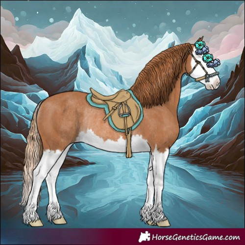 Horse Color:Chestnut Splash Rabicano 