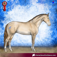 Horse Color:Buckskin Pearl Dun Sabino 