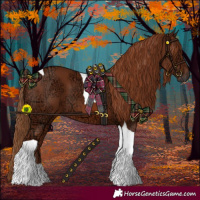 Horse Color:Chestnut Ice Tobiano