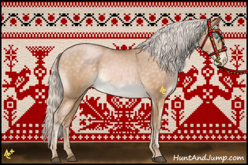 Horse Color:Silver Buckskin Pearl Rabicano 