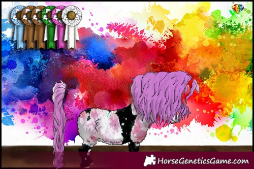 Horse Color:Watercolor Red Onyx Ice Tobiano 