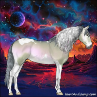 Horse Color:Gray Watercolor Liver Red Onyx Tobiano 