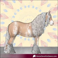 Horse Color:White Spotted Silver Classic Champagne 