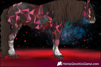 Horse Color:Liver Chestnut Splash Tobiano 