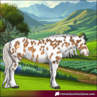 Horse Color:Chocolate Palomino Tobiano Appaloosa