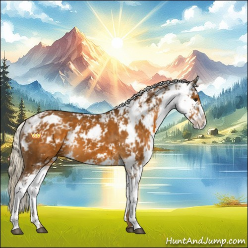 Horse Color:Chocolate Palomino Sabino 