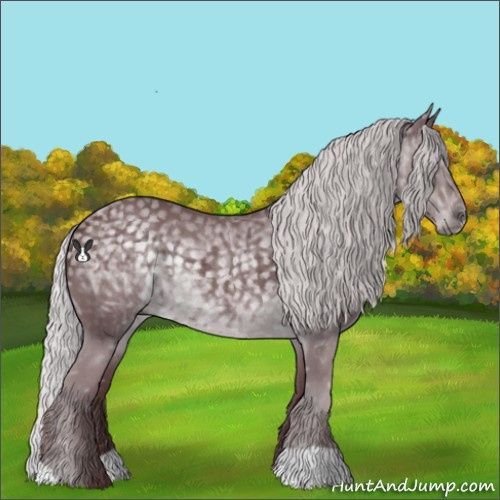 Horse Color:Chocolate Silver Black Chinchilla Ice 