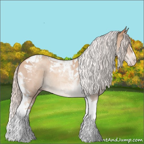 Horse Color:Chocolate Silver Classic Champagne Tobiano Rabicano 