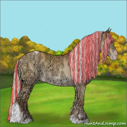 Horse Color:Painted Silver Sable Cream Champagne Ice Tobiano 