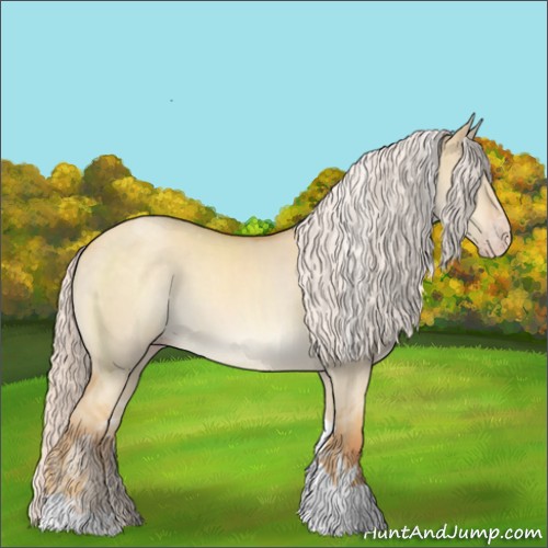 Horse Color:Silver Sable Cream Champagne Dun Tobiano Rabicano