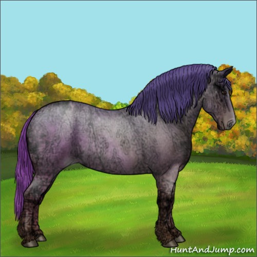 Horse Color:Blue Ice Roan Pearl 