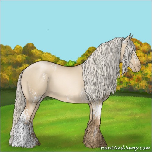 Horse Color:White Spotted Chocolate Palomino Pearl Dun