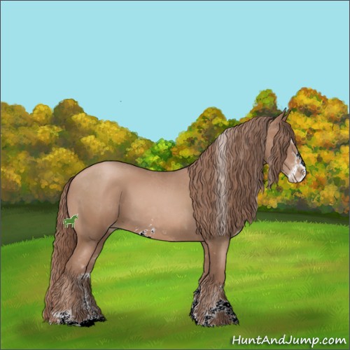 Horse Color:Chocolate Black Pearl Sabino
