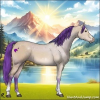 Horse Color:Watercolor Bay Dun Tobiano 