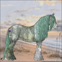 Horse Color:Watercolor Red Dun Ice Tobiano 